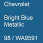 Preview: Chevrolet, Bright Blue Metallic, 98 / WA9591.